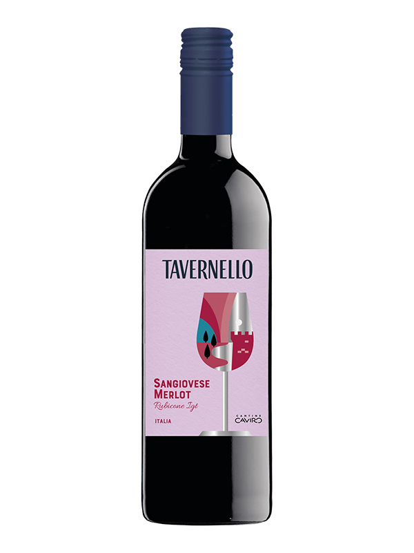Rượu Vang Ý Tavernello Sangiovese Merlot Rubicone